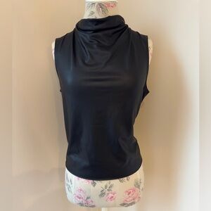 Leith Black Cowl Neck Sleeveless Blouse